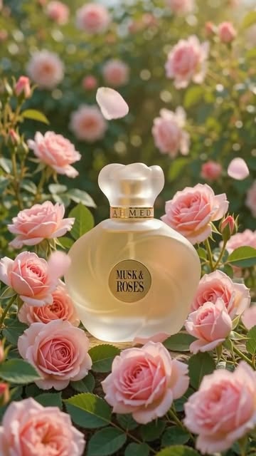 ادکلن مسک اند رز احمد المغربی | Ahmed Al Maghribi Musk & Roses Eau de Parfum | 100ml | برند Ahmed Al Maghribi