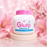 کرم روشن سفید مرطوبکننده و کلاژنساز گلوتا اصل ویتامین E – ۲۰۰ میلیلیتر Gluta Vitamin E Moisturizing Collagen Cream – 20