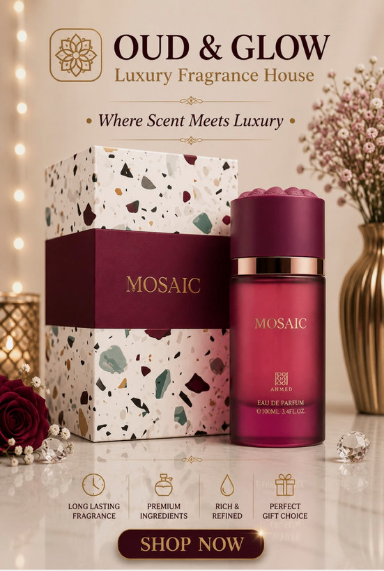 ادکلن موزاییک احمد المغربی | Ahmed Al Maghribi Mosaic | 100ml EDP یه ترکیب وسوسهانگیز از قهوه، کاکائو، وانیل