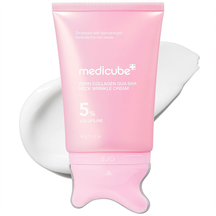 کرم گواشا گردن PDRN کلاژن مدیکیوب | ۹۰ میل Medicube PDRN Collagen Gua Sha Neck Wrinkle Cream