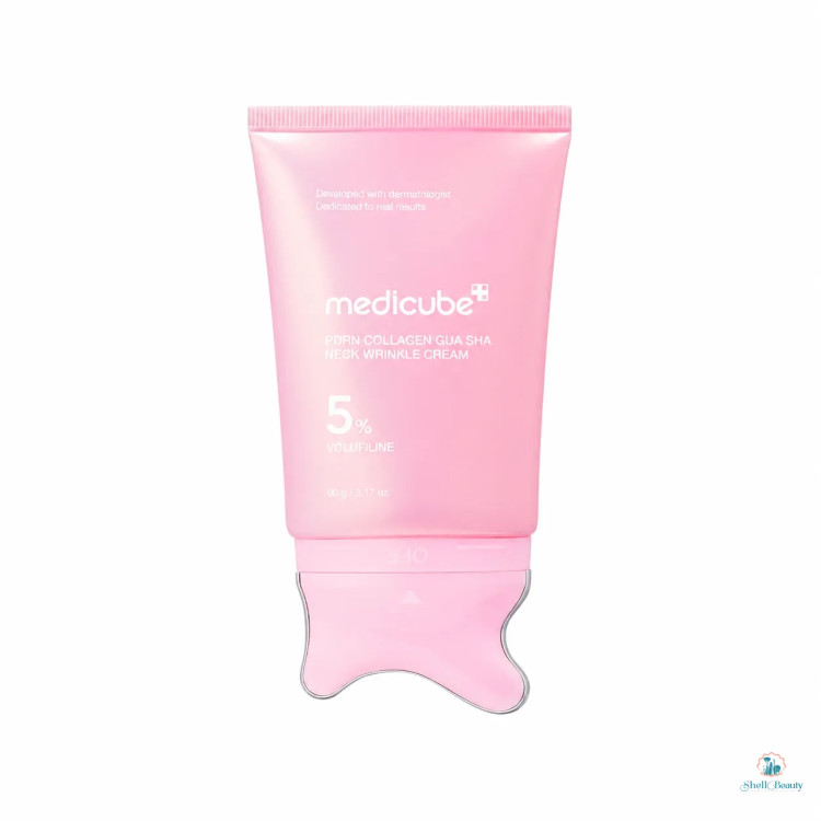 کرم گواشا گردن PDRN کلاژن مدیکیوب | ۹۰ میل Medicube PDRN Collagen Gua Sha Neck Wrinkle Cream